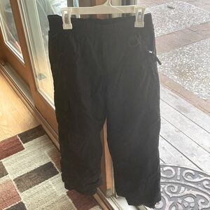Sport Essentials Junior's Cargo Snow Pants. Black. Youth Size 8 Unisex. EUC